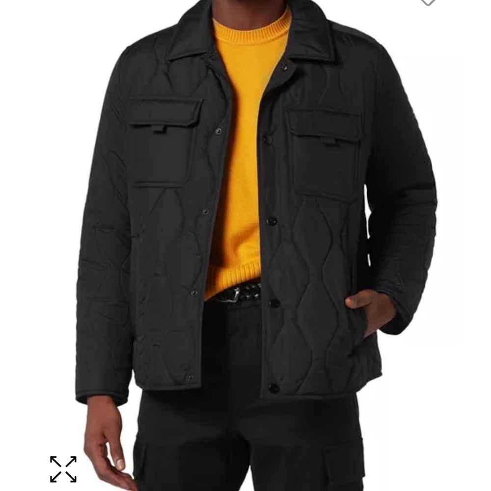 Andrew Marc Black Quilted Jacket